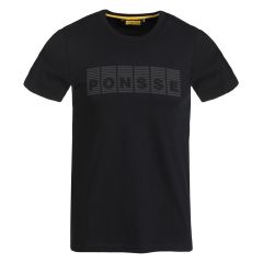 Schwarz puff T-Shirt