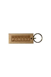 Wooden keyring