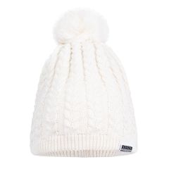 Cable knit beanie